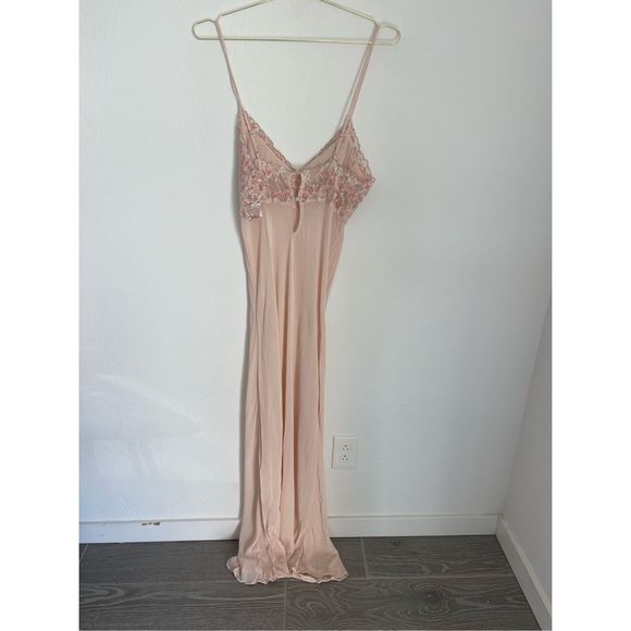 INTIMATELY FREE PEOPLE Midnight Magic Beaded Maxi Slip Size Large NWOT - Picture 7 of 7